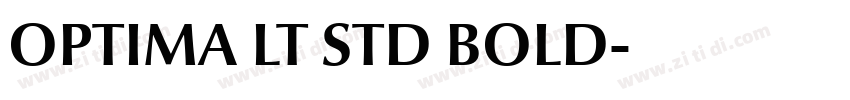 OPTIMA LT STD BOLD字体转换 OPTIMA LT STD BOLD字体转换